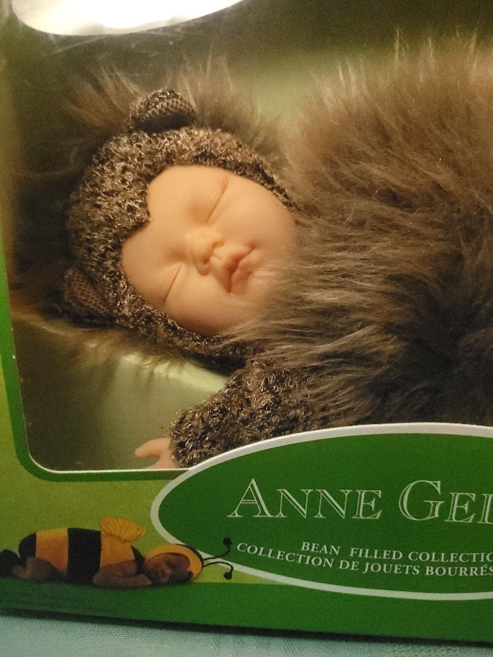 2006 Anne Geddes Bean Filled Baby Hedgehog Doll Plush New In Box